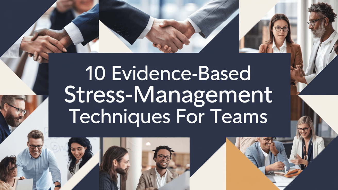 Team Stress Barometer Example 10 Evidence-Based Stress-Management Techniques for Teams