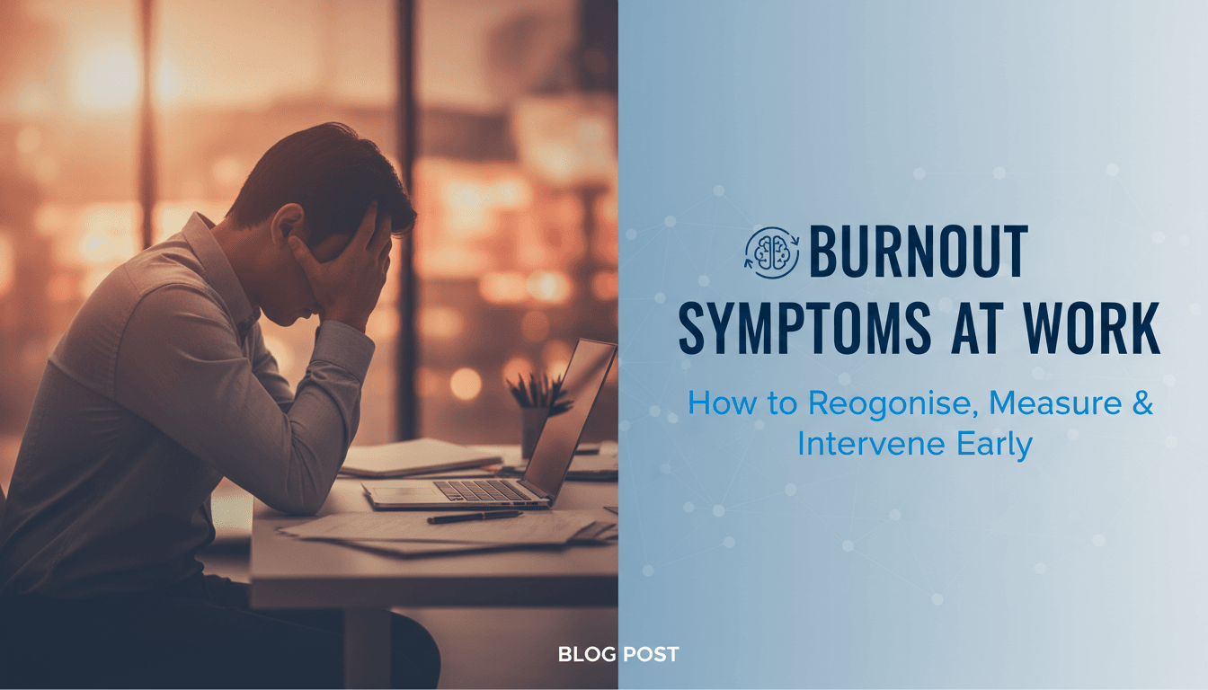 Burnout Symptoms at Work: How to Recognise, Measure & Intervene Early