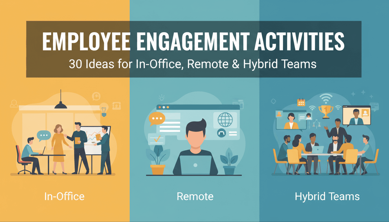 Employee Engagement Activities: 30 Ideas for In-Office, Remote & Hybrid ...